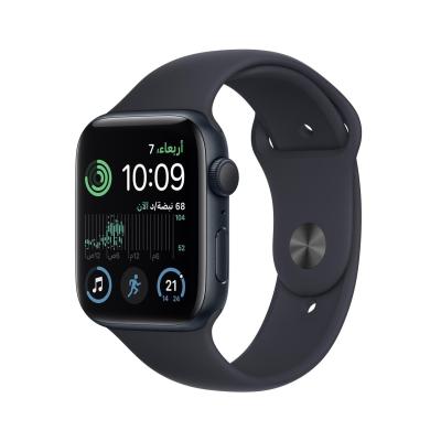 Apple Watch SE 2 (2024) 40 mm (GPS) – aluminum case with black rubber strap